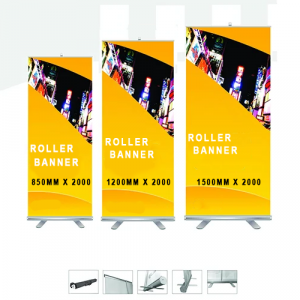 Roller Banner Stand Deal: Get 3 Sizes with Included Graphics