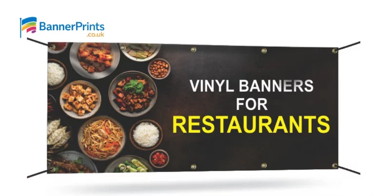 How Restaurants Use Banners and Stickers for Promotions