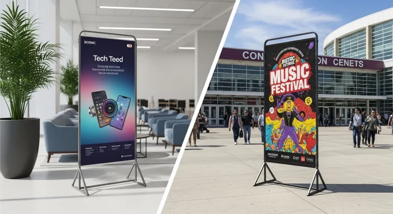 Indoor vs Outdoor X Banner Stands
