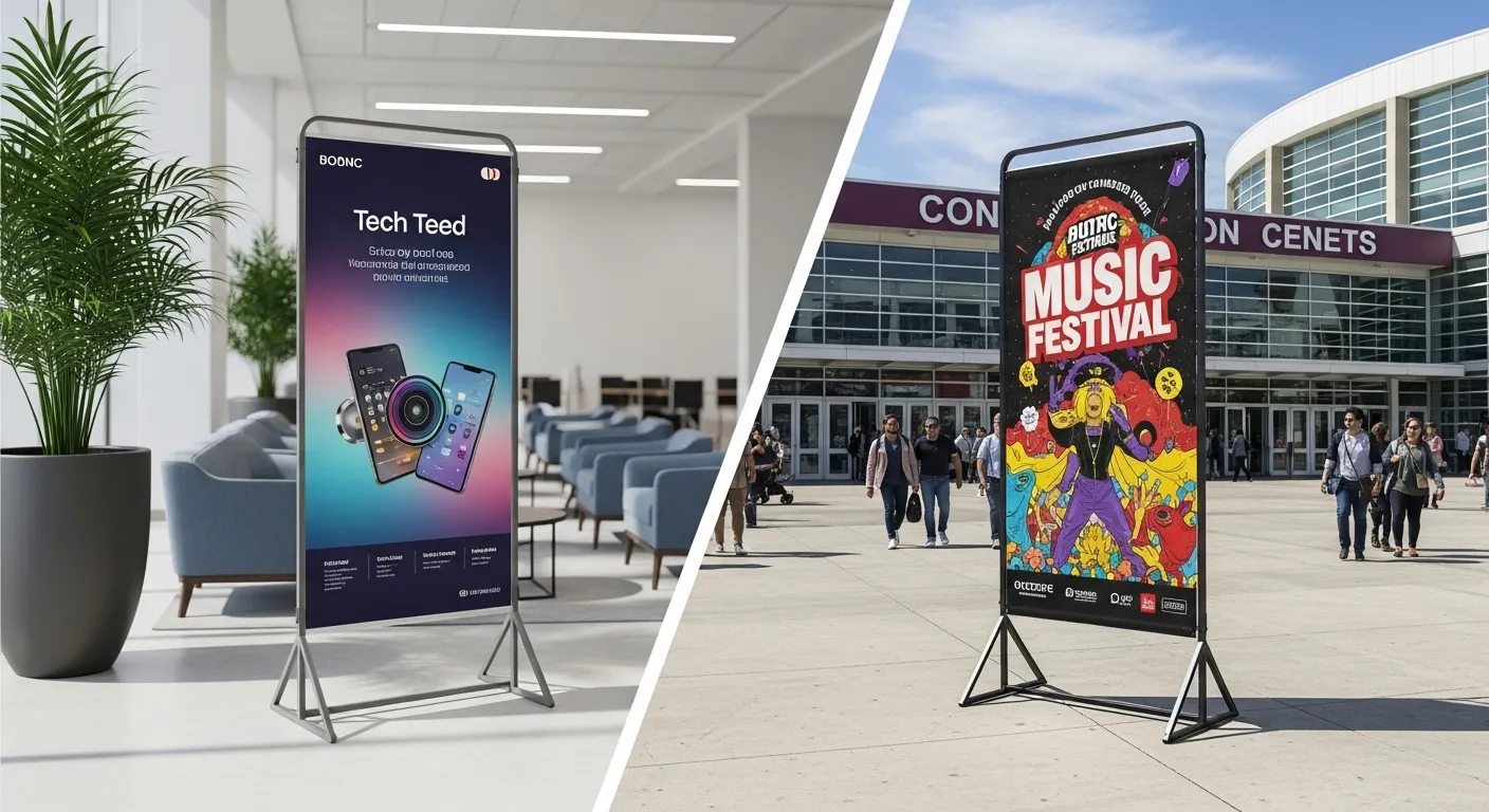 Indoor vs Outdoor X Banner Stands