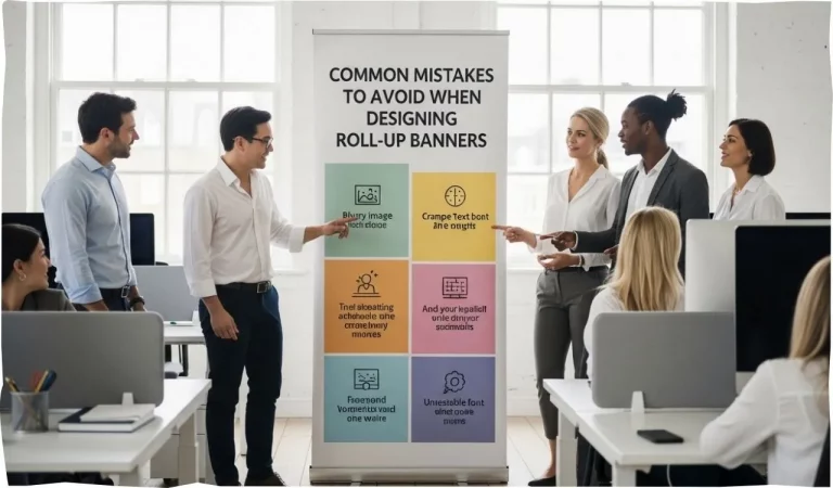 Roll Up Banner Design Mistakes to Avoid UK