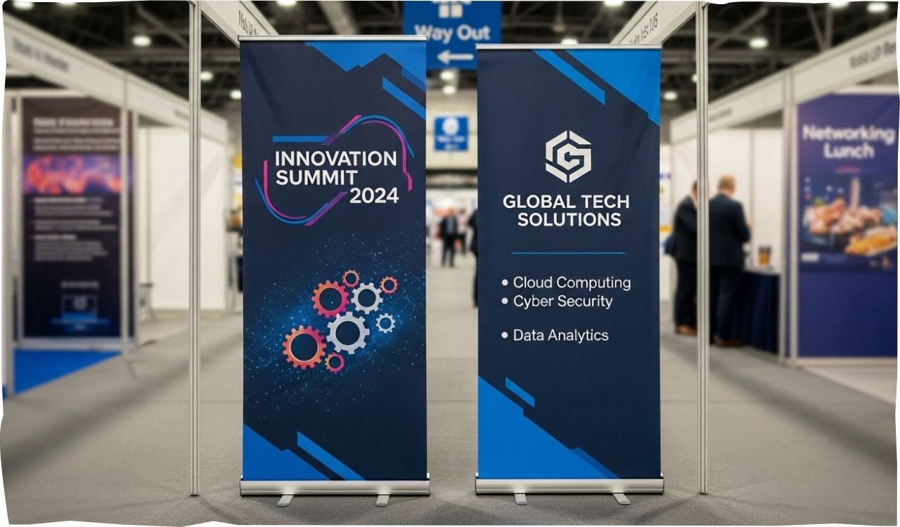 Roll Up Banner Stands 850x2000 for UK