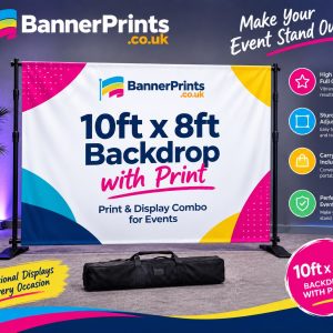 10ft x 8ft Backdrop with Print